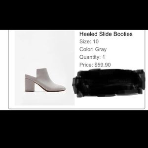 Heeled bootie shoes